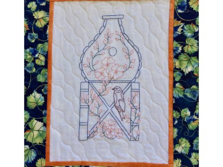 The Finch House Embroidered Wall Hanging Pattern PG-105w  - Wholesale Product For Sale