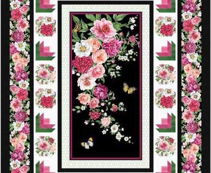 Blush Rose Flowers Quilt Pattern CJC-58821 - Paper Pattern Hot on Sale