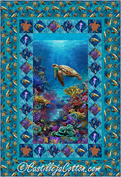 Turtle and Sea Life Quilt Pattern CJC-58871 - Paper Pattern Online Hot Sale