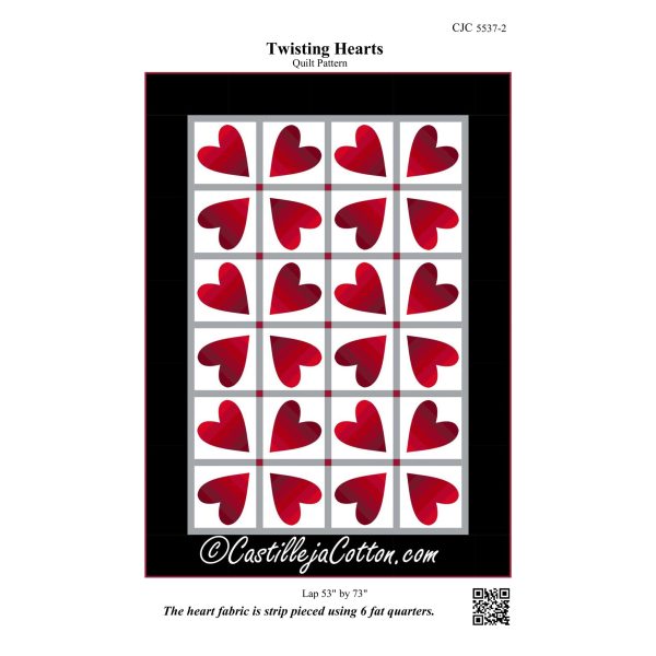 Twisting Hearts Quilt Pattern CJC-55372w  - Wholesale Product For Cheap