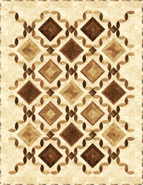 Tiles & Lattice Quilt Pattern PC-188w  - Wholesale Product on Sale