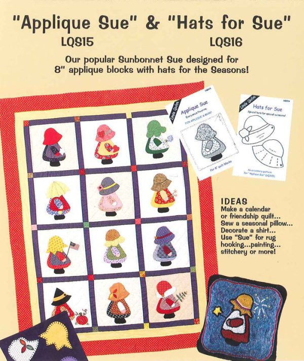 Sue & Hats for Sue Quilt Pattern LQC-S1516w  - Wholesale Product Supply