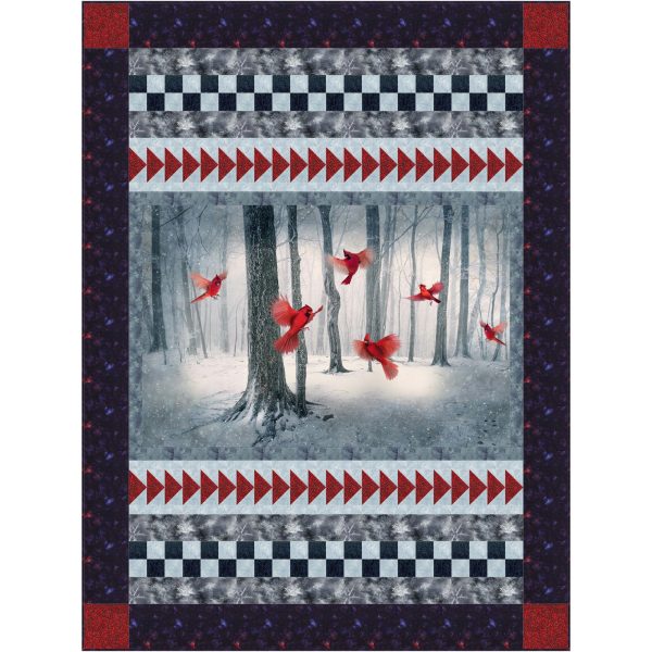 Winter Cardinals Quilt Pattern CJC-5138w  - Wholesale Product For Discount