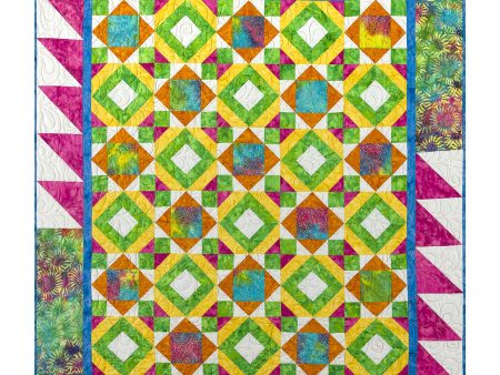 Tiki Tiki Triangles Quilt Pattern FHD-206w  - Wholesale Product Discount