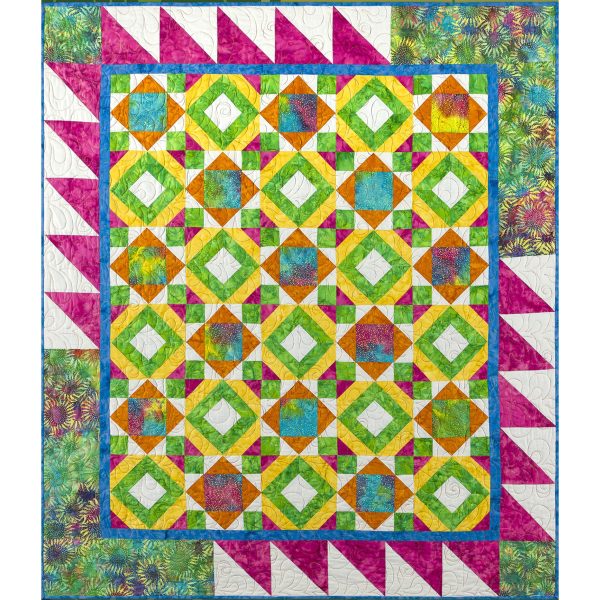 Tiki Tiki Triangles Quilt Pattern FHD-206w  - Wholesale Product Discount