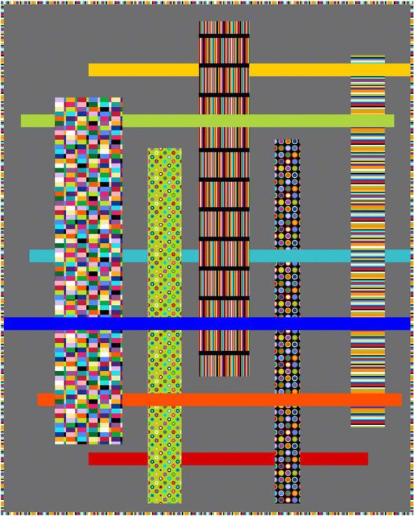 Strips & Bars Quilt Pattern PC-200w  - Wholesale Product Supply