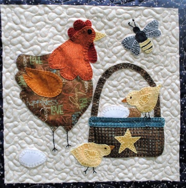 Tweets & Twinkles BOM - Hen & Chicks Block 2 Quilt Pattern UCQ-P552w  - Wholesale Product Supply