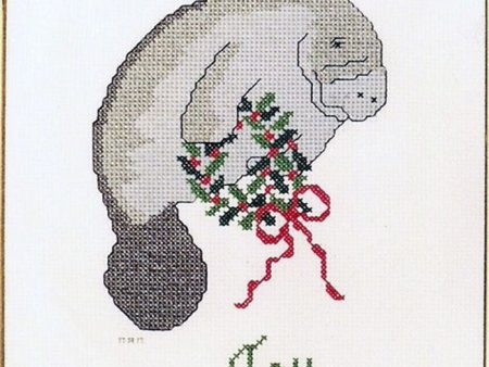 The Christmas Manatee Cross Stitch Pattern PS-9712w  - Wholesale Product For Sale