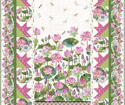 Water Lilies Lap Quilt Pattern CJC-57671w  - Wholesale Product Discount