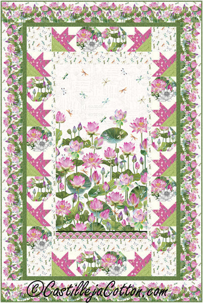 Water Lilies Lap Quilt Pattern CJC-57671w  - Wholesale Product Discount