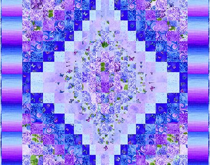 Diamond Hydrangea Quilt Pattern CJC-56466 - Paper Pattern Online Hot Sale