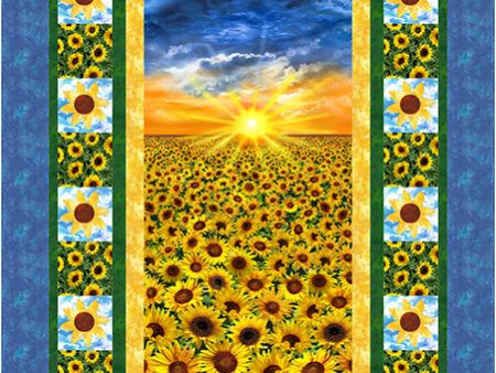 Sunflower Sunset Quilt Pattern CJC-56512 - Paper Pattern For Sale