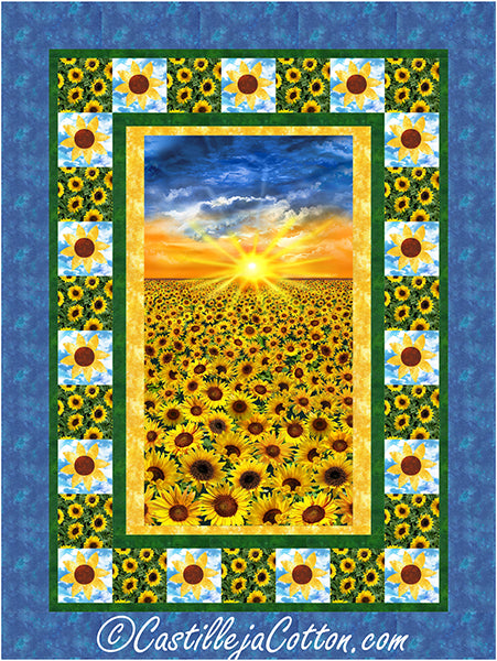 Sunflower Sunset Quilt Pattern CJC-56512 - Paper Pattern For Sale