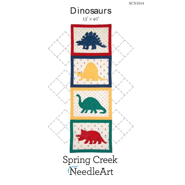 Dinosaurs Wall Hanging Pattern SCN-1014 - Paper Pattern For Discount