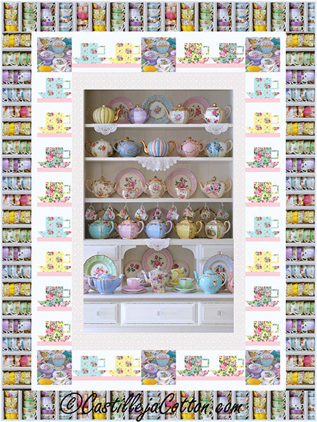 Tea Cupboard Quilt Pattern CJC-57291w  - Wholesale Product For Cheap