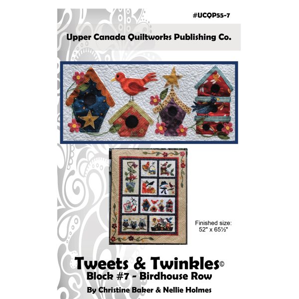 Tweets & Twinkles BOM - Block 7 Birdhouse Row Quilt Pattern UCQ-P557w - Wholesale Product Fashion