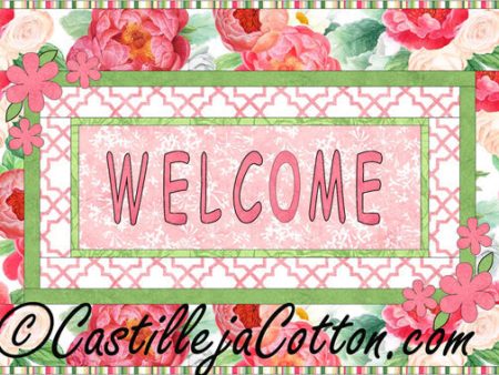 Welcome with Flowers Quilt Pattern CJC-410914w  - Wholesale Product Online now