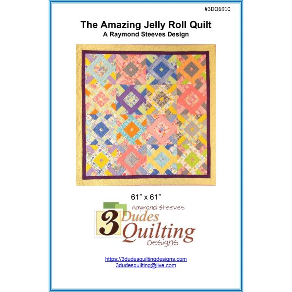 The Amazing Jelly Roll Quilt Pattern 3DQ-6910 - Paper Pattern For Cheap