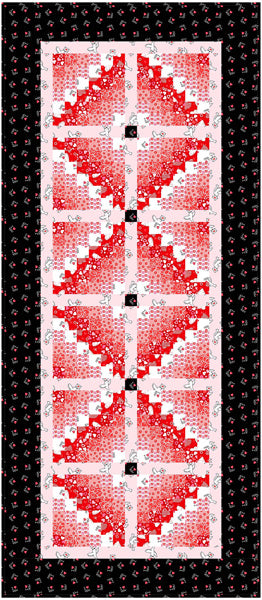 Three Lovey Diamonds Runner Pattern CJC-54652 - Paper Pattern For Sale