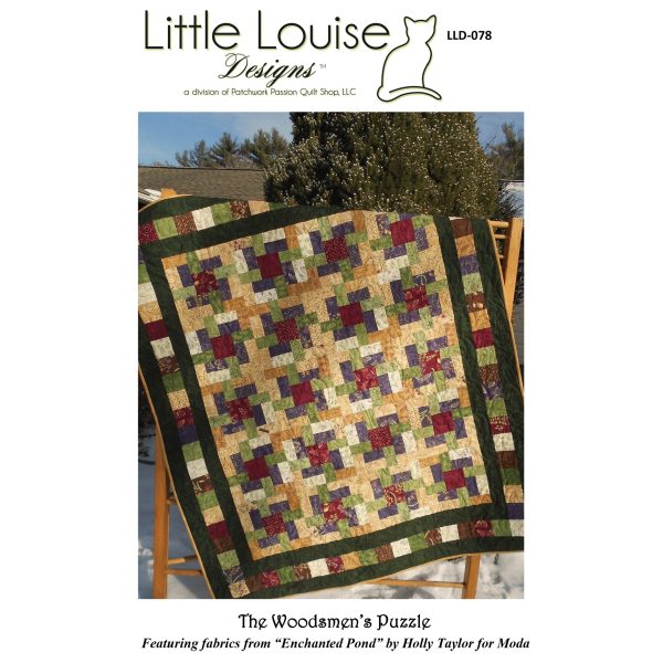 The Woodsmen s Puzzle Quilt Pattern LLD-078w - Wholesale Product Cheap