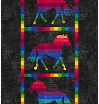 Variegated Ponies Wall Hanging Pattern CJC-433510w  - Wholesale Product For Sale