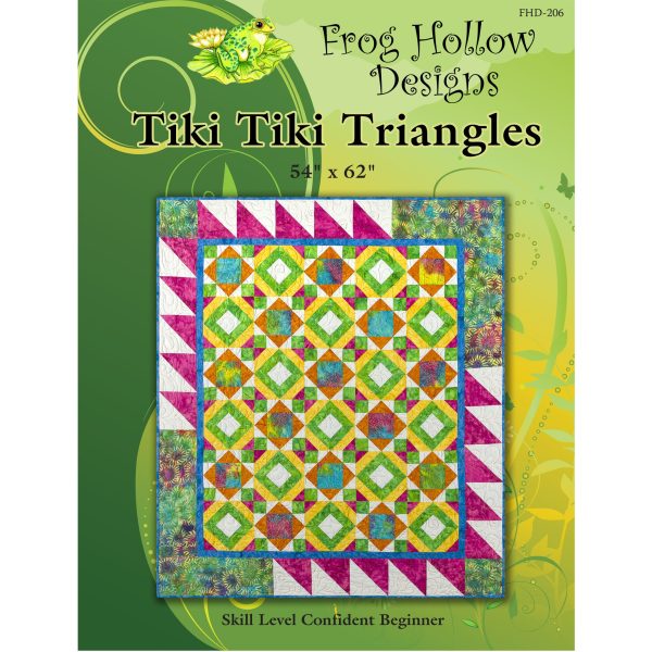 Tiki Tiki Triangles Quilt Pattern FHD-206w  - Wholesale Product Discount