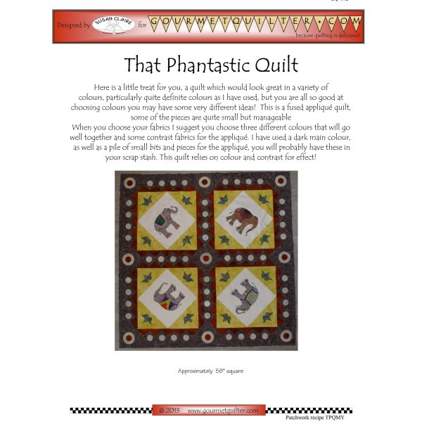 That Phantastic Quilt Pattern GQ-102w  - Wholesale Product Fashion