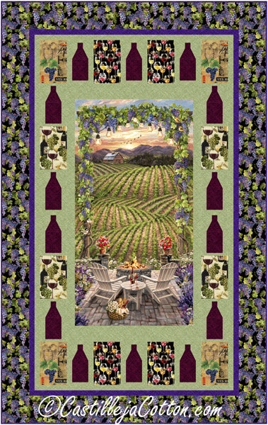 Wine Country Quilt Pattern CJC-59261 - Paper Pattern Hot on Sale