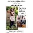 Uptown Classic Tote Pattern MD-CT22w  - Wholesale Product Supply