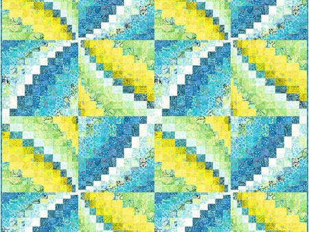 Bargello Pinwheel Splash Quilt Pattern CJC-48677 - Paper Pattern For Sale