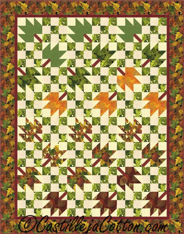 Tumbling Leaves Quilt Pattern CJC-5016w  - Wholesale Product Fashion