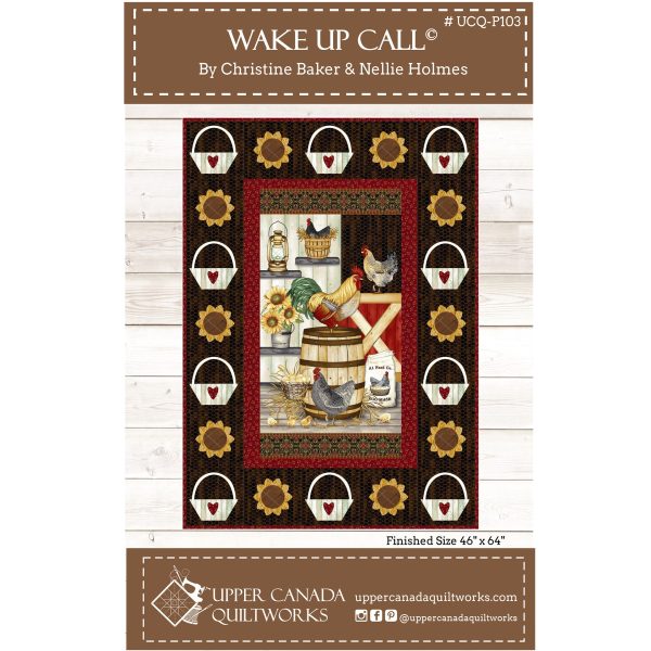 Wake Up Call Quilt Pattern UCQ-P103 - Paper Pattern For Cheap