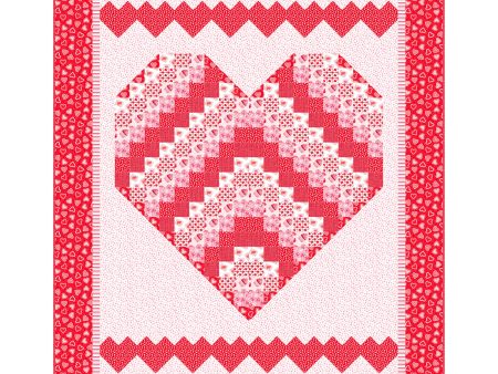 Sweet Hearts Lap Quilt Pattern CJC-56295 - Paper Pattern Online Hot Sale