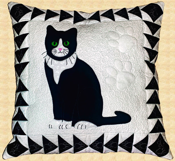 Tuxedo Cat Pillow Pattern PPP-046w  - Wholesale Product Sale