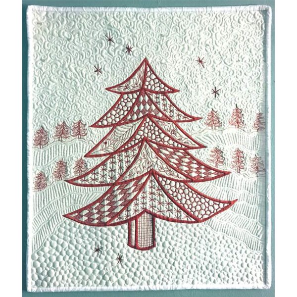 Christmas Tree Easy Art Quilt Pattern JL-109 - Paper Pattern Online now