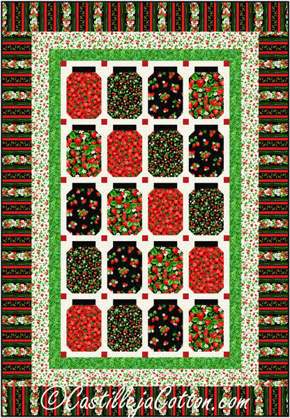 Strawberry Jars Quilt Pattern CJC-56351w  - Wholesale Product For Sale