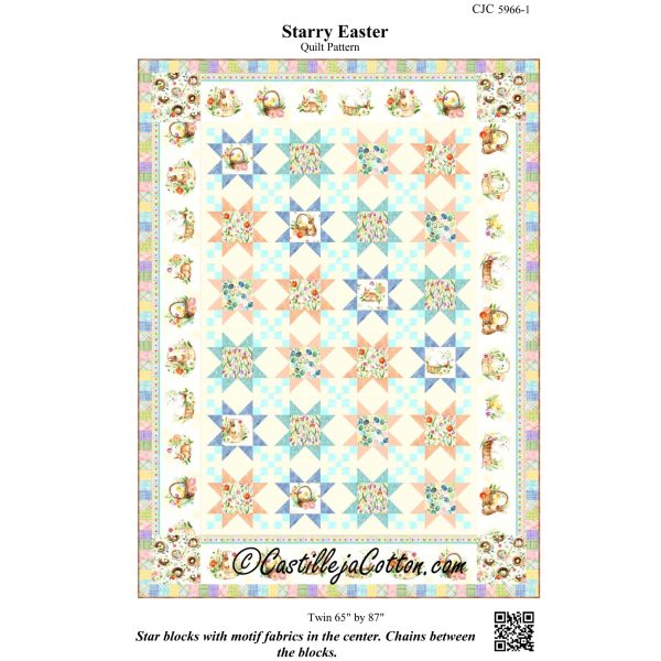 Starry Easter Quilt Pattern CJC-59661 - Paper Pattern Sale