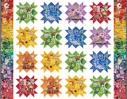 Starry Collage Quilt Pattern CJC-58141 - Paper Pattern Sale