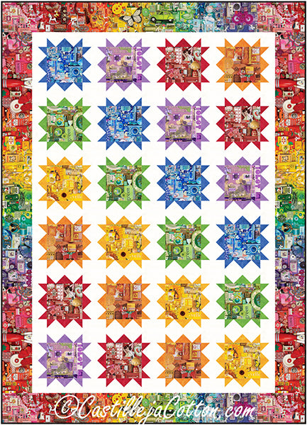 Starry Collage Quilt Pattern CJC-58141 - Paper Pattern Sale