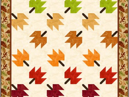 Twirling Leaves Quilt Pattern CJC-24207w  - Wholesale Product For Discount