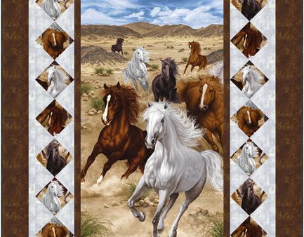 Untamed Horses Quilt Pattern CJC-53921w  - Wholesale Product Discount