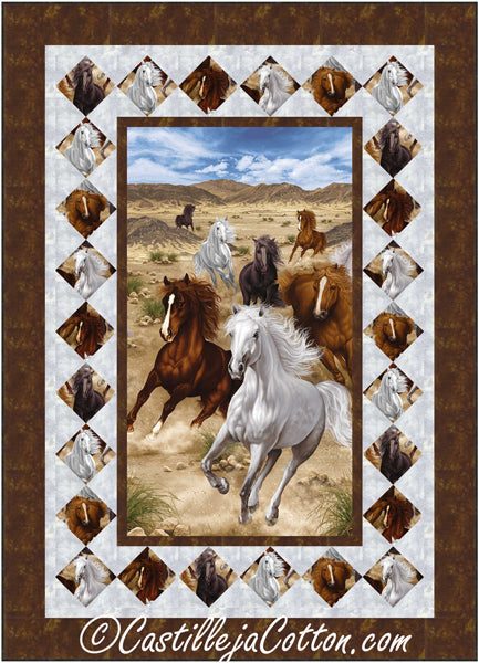 Untamed Horses Quilt Pattern CJC-53921w  - Wholesale Product Discount