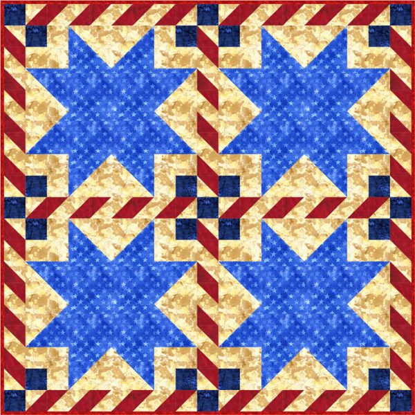 Thank You Troops Quilt Pattern SP-210w  - Wholesale Product For Discount