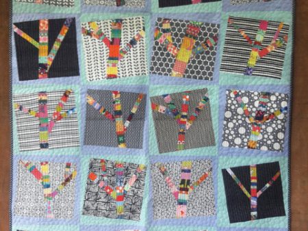 Yarn Bomb Trees Quilt Pattern AEQ-80w  - Wholesale Product Online now