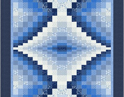 Blue Center Diamond Quilt Pattern CJC-58042 - Paper Pattern on Sale