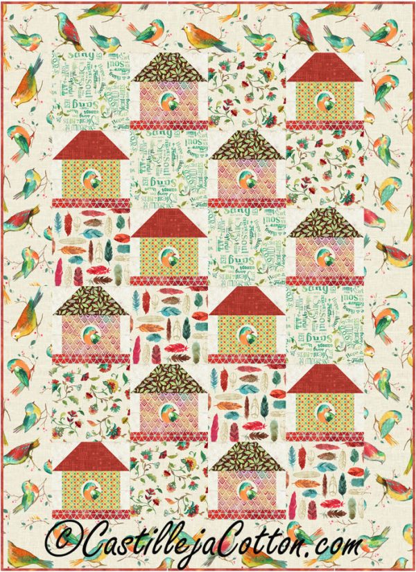 Twittering Birds Quilt Pattern CJC-5080w  - Wholesale Product Cheap