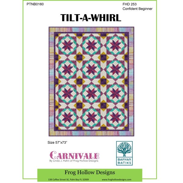 Tilt-A-Whirl Quilt Pattern FHD-253w  - Wholesale Product Supply