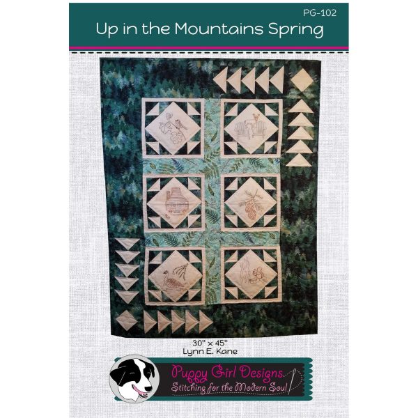 Up in the Mountains Spring Wall Hanging Pattern PG-102w  - Wholesale Product Online