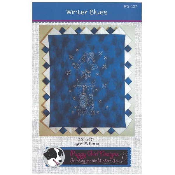 Winter Blues Embroidered Wall Hanging Pattern PG-107w  - Wholesale Product Online Sale