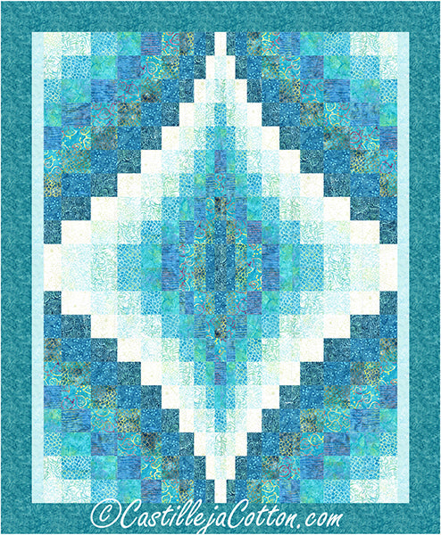 Double Bargello Jewel Splash Quilt Pattern CJC-54026 - Paper Pattern Online now